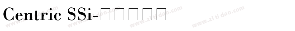 Centric SSi字体转换